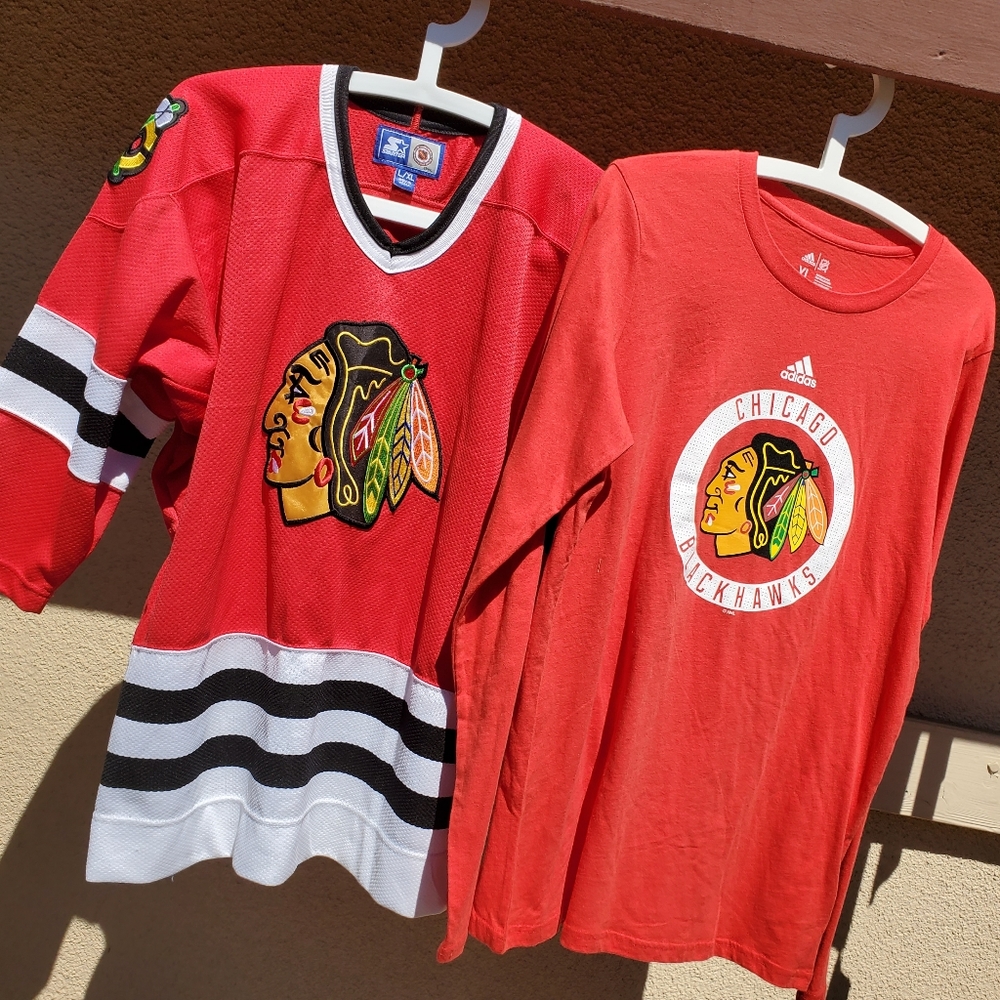 Vintage Starter Chicago Blackhawks Jersey Bundle - Youth L/XL